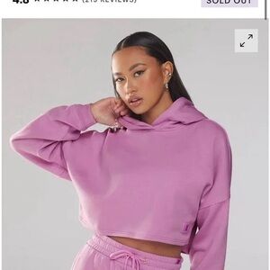 Savage X Fenty Cropped Lilac Hoodie